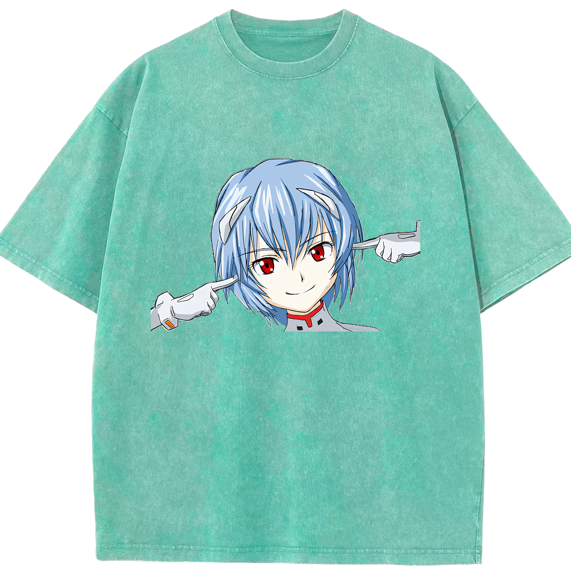 （画像用） EVA 新世紀エヴァンゲリオン 綿100% ヴィンテージ風 半袖Tシャツ（フロントプリント）